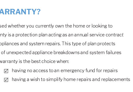 home warranty bend